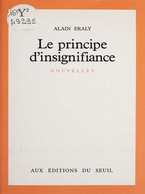 cover image of Le Principe d'insignifiance